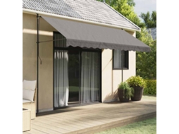 Vidaxl Toldo Retrátil 350x150 Cm Tecido E Aço Antracite