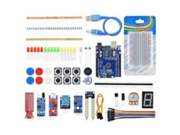 Kits Iniciais Para Uno R3 Placa De Ensaio Led Jumper Fio Botão Laboratório De Educação Escolar