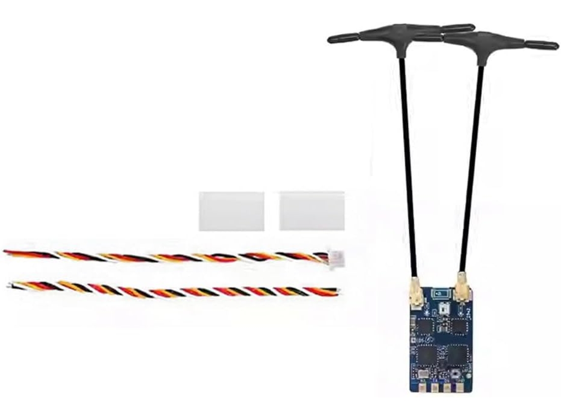 Receptor Elrs 2.4ghz Dual Core Rx Diversity Esp32 + Tcxo Fpv Nano para Aeromodelismo de Longo Alcance Diy SFUSHOS