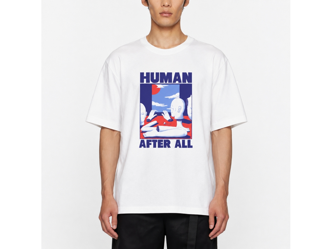 Camiseta Rockinstone Human After All Alex Jenkins - Estilo de Designer Exclusivo