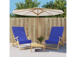 Vidaxl Toalhas De Praia 2 Pcs 60x135 Cm Tecido 400 Gsm Azul Real