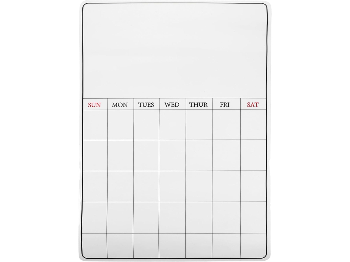 Planning Magnétique Effaçable Para Refrigerador Blanc A3 Surface En Caoutchouc Et Pet, Organizador Diário E