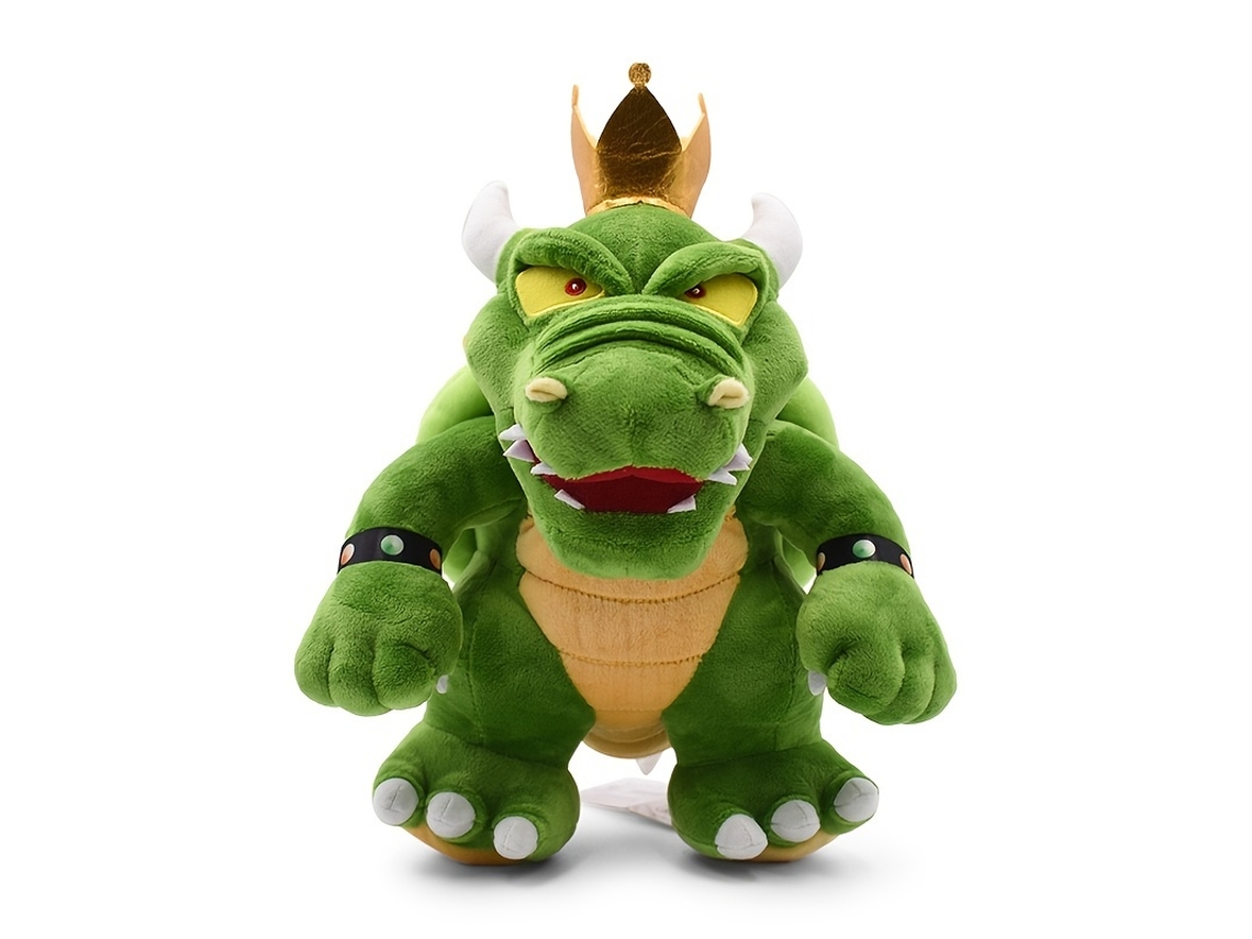 Brinquedo LANDAI de Peluche Bowser 12 Verde Bowser King Boneca de Peluche Macio Coleção de Anime