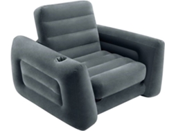 Cadeira INTEX 92572 (117 x 224 x 66 cm - PVC - Cinzento)