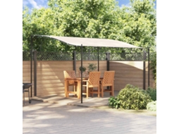 Vidaxl Toldo 4x3 M 180 G/m² Tecido E Aço Cor Creme