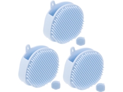 Lurelia Pack De 3 Escovas De Silicone Para Banho, Silicone Macio, Antiderrapante E Massagem Suave