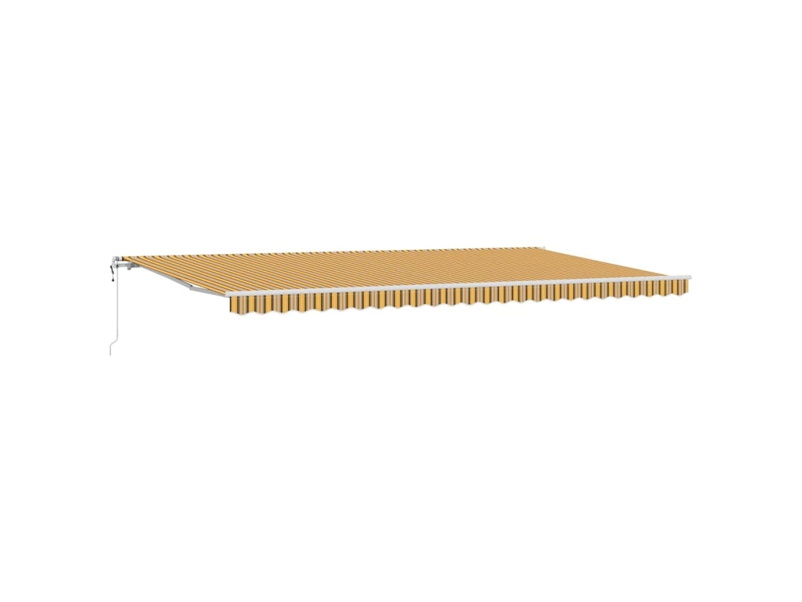 Toldo Retrátil Amarelo / Cinza / Branco Vidaxl Multicolor (600x350 Cm)