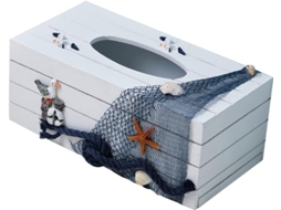 Caixa De Lenços De Estilo Mediterrâneo, Decoração Para Casa Ou Escritório, Organizador.