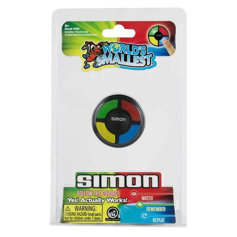 Juego miniatura Worlds Smallest Simon original 5189 MADNESSTOYS