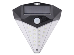 Lâmpada Solar LED Externa com 3 Modos Sensor de Movimento IP65 Impermeável Parede Pátio