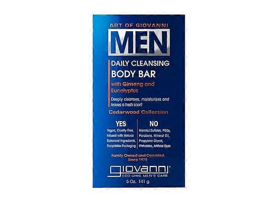 Gel De Limpeza Corporal Diário Giovanni Cosmetics Men Com Aroma De Cedro, Ginseng E Eucalipto, 147 Ml