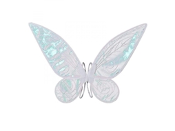 Rebe-fins De Fada Borboleta Duráveis Para Meninas E Mulheres Halloween Costume Festa 48x60cm Gjv Branco