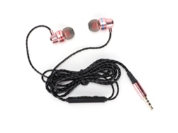 Fones de ouvido com cabo de 3,5 mm, microfone, graves potentes e design ergonômico S/MARCA