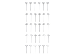30 Estacas Circulares De Aço Galvanizado Para Jardinagem, Em Forma De G, Para Redes De Pássaros, 102 Mm/4 Polegadas