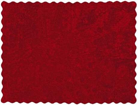 Tapete ARATEXTIL Lisa (Algodão - Vermelho - 120x160cm)
