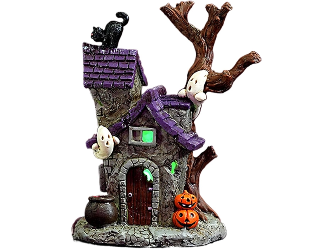 Casa Assombrada Decorativa Com Efeito De Luz - Decoração De Halloween |