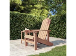 Vidaxl Cadeira De Jardim Adirondack Pead Castanho