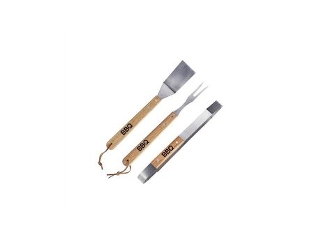Conjunto De 3 Utensílios Para Churrasco Bbq Collection