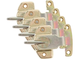 Fivelas Extensíveis De Mesa Em Ferro Dourado, Conjunto Com 4 Unidades