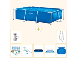 Intex Piscina Com Estrutura Retangular - 300x200x75 Cm - 8-peças S20050