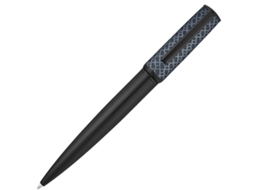 Caneta esferográfica HUGO BOSS Arche Monogram preta e azul marinho