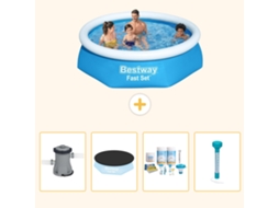 Bestway Piscina Bestway Fast Set Redonda - 244x61 Cm - 5-peças S226