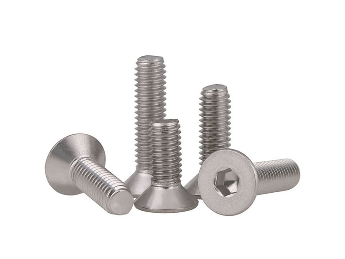 100 Parafusos De Cabeça Sextavada M6*10mm Em Aço Inoxidável 304