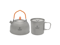 Chaleira de Camping Ti 500ml com Copo 600ml