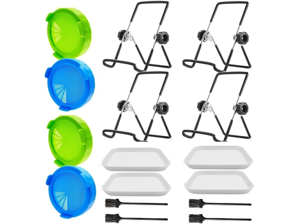Tressino Tampa De Germinação Com 3 X 3, 7 Polegadas, Aço Inoxidável