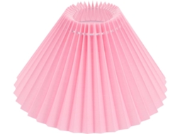 Abajur Plissado Rosa Para Mesa E Parede, Capa Decorativa Para Luminária De Quarto, Capa Macia Que Su Gokoco