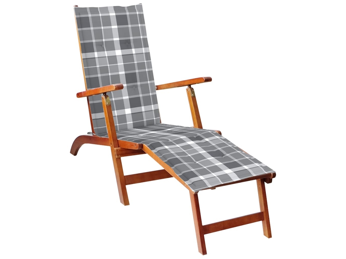 Deck Chair, Deck Chairs Vidaxl Cinzeto Madeira De Acácia (n/a)