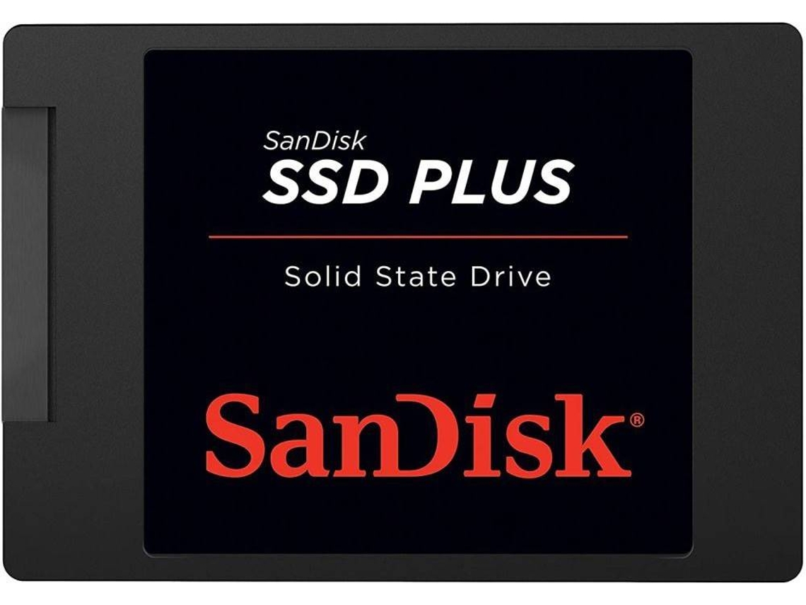 Disco Externo SSD SANDISK Plus (Preto - 2 TB - Serial ATA III)