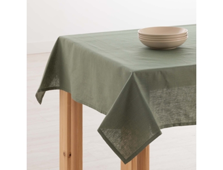 Toalha de Mesa BELUM impermeável resistente a manchas Linho 100% Army Green (200x150 cm)