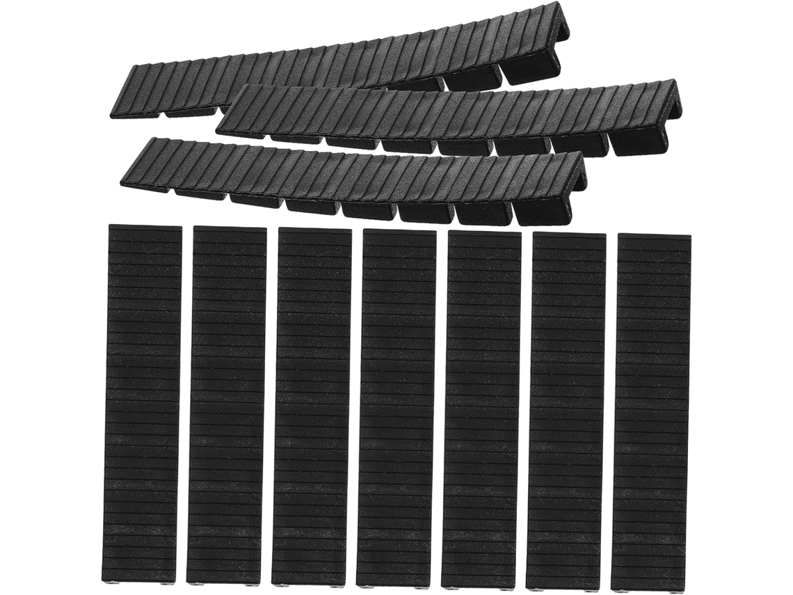 Conjunto De 20 Pés Niveladores Para Móveis Mipcase, Em Plástico Pp Preto, 9, 9x 2cm, Antiderrapantes Para Mesas