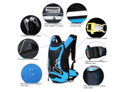 Mochila Ciclismo Impermeável 12l com Saco de Água
