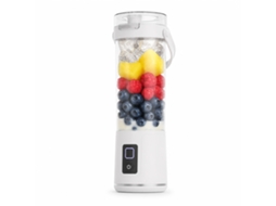 Liquidificadora Portátil Recarregável Por Usb, Copo Para Sumos, Botão, Branca