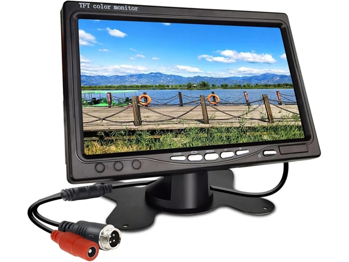 Monitor De Ré Lcd Hd De 7 Polegadas Para Veículos, Caminhões E Vans.