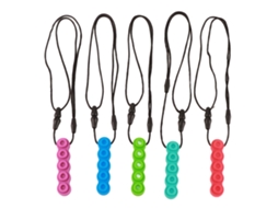 Mali 5pcs Colar de Mordida Silicone Bloco para Bebê Autismo Tdah Massagem Gengivas Sensorial