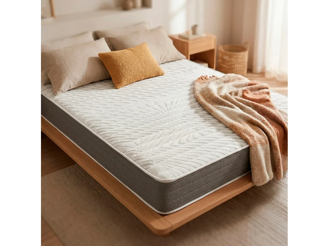 Colchão de Molas Ensacadas+visco ROYAL SLEEP Ceramic Pkt Low (105x190cm - 23 cm)