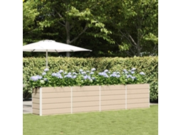 Vidaxl Floreira Ivory 385 X 50 X 75 Cm Aço Galvanizado