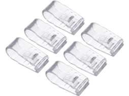 Conjunto De 6 Prendedores De Edredom Sem Agulhas, De Plástico, Para Fixar Cantos E Colchas. Transparentes. Aquaforge