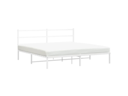 Bed Frame, Bed Frames Vidaxl Branco Aço (180 X 200 Cm)