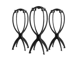 Suporte para Perucas, Suporte Portátil para Cabeça de Cabeça para Perucas, Pacote com 3 Unidades TAISHENGDA