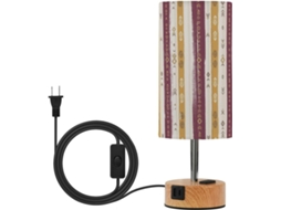 Mesas com tampo no estilo Boêmio Junzan, com portas USB CEA, lâmpadas incluídas, ideais para camping.