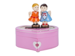 Caixa de Música com Bonecas Casal Beijando Presente de Aniversário | S/MARCA