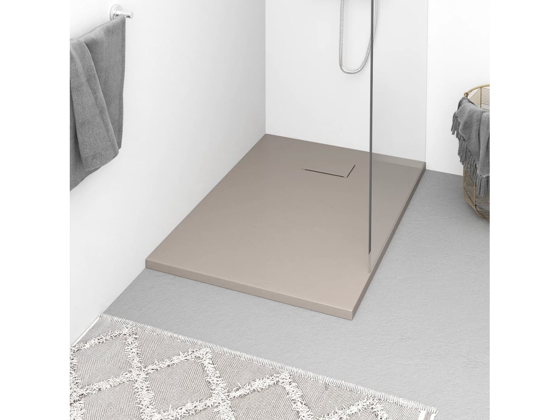 Wc Base de Chuveiro Duche Smc 100X70 Cm Castanho