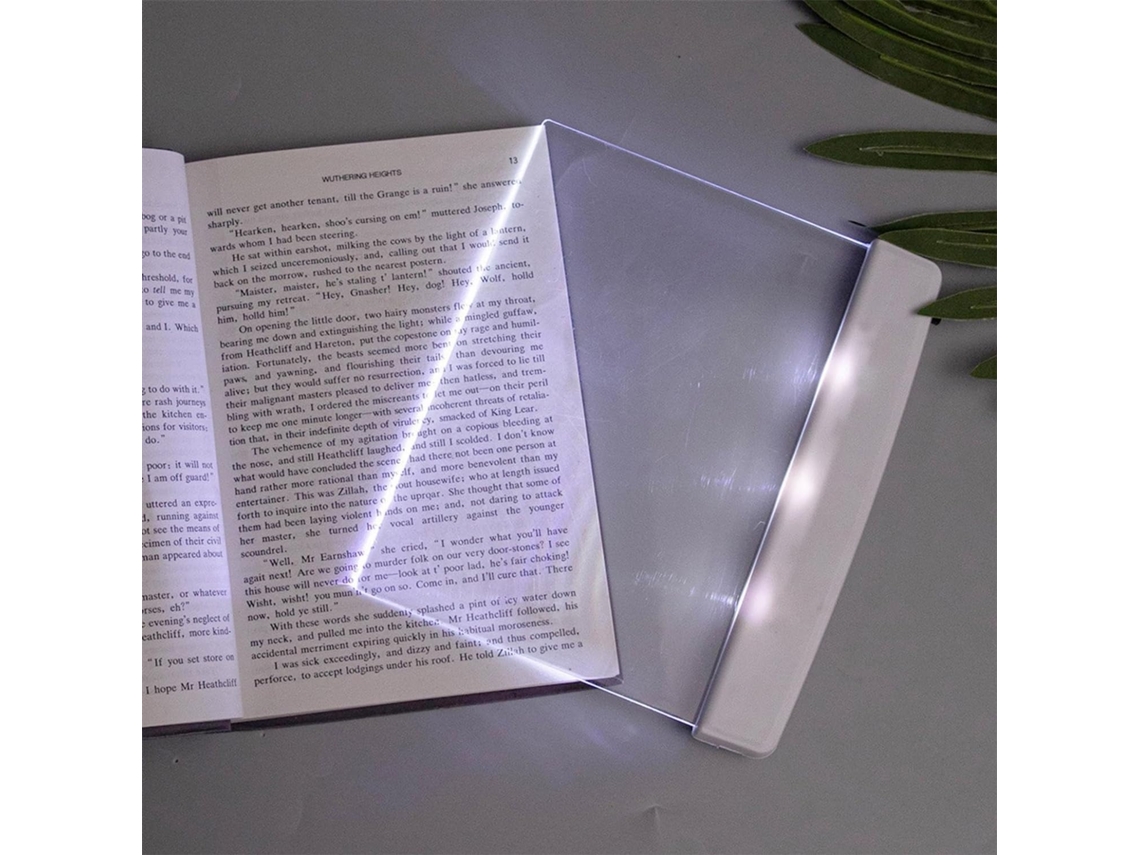 Luminária De Mesa Twinice Para Leitura Na Cama À Noite Luz Led Brilhante Função Marcador Páginas Painel Iluminação Sem