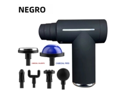 Mini Pistola de Massagem Muscular, Massageador Corporal Completo, Massageador de Impacto Portátil, Massageador Quente e Frio MDUG (preto)