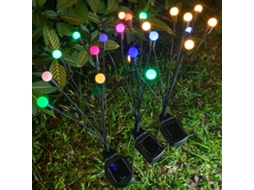 2 Pacotes Lâmpadas Vagalume Solar Balançantes Controle Inteligente À Prova D'água Plugue Jardim Decor | S/MARCA