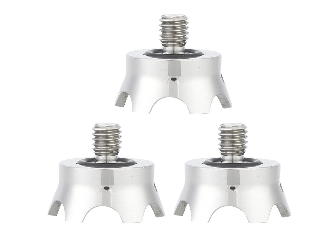 3 Pcs Stainless Steel 3/8 Inch Interface Non Slip Camera Tripod Spike For Manfrotto Gitzo LAXISCREED